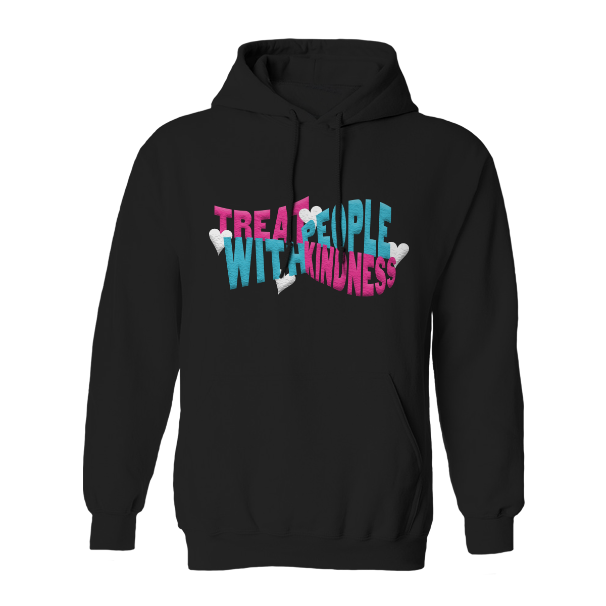 TREAT PEOPLE WITH KINDNESS BLUE HOODIE